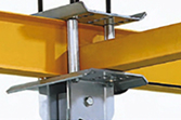 Concrete beam frame mounting